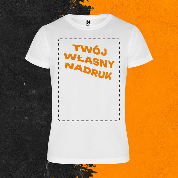 T-SHIRT SPORTOWY MĘSKI WŁASNY NADRUK