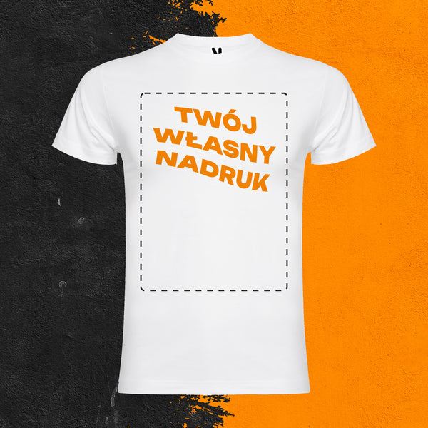 T-SHIRT PREMIUM MĘSKI WŁASNY NADRUK