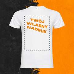 T-SHIRT PREMIUM MĘSKI WŁASNY NADRUK