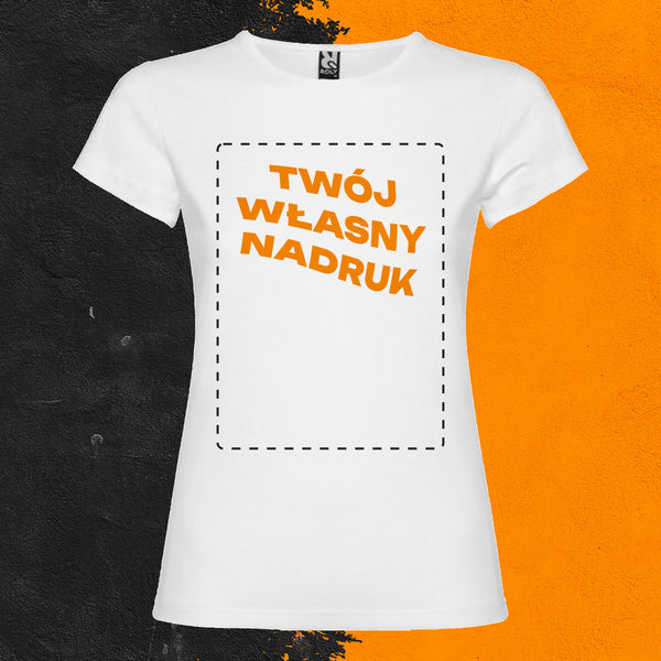 T-SHIRT PREMIUM DAMSKI WŁASNY NADRUK